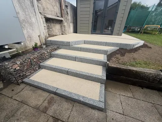 Granite and resin steps in Co. Wicklow.